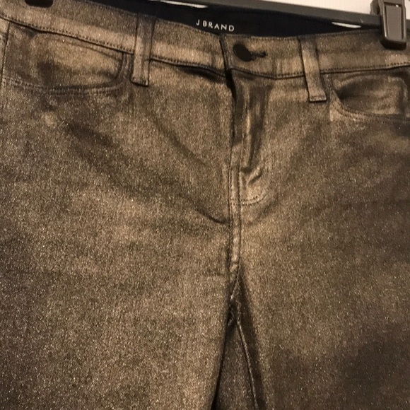 J Brand Size 26 Super Skinny Gold Dust - Picture 4 of 8